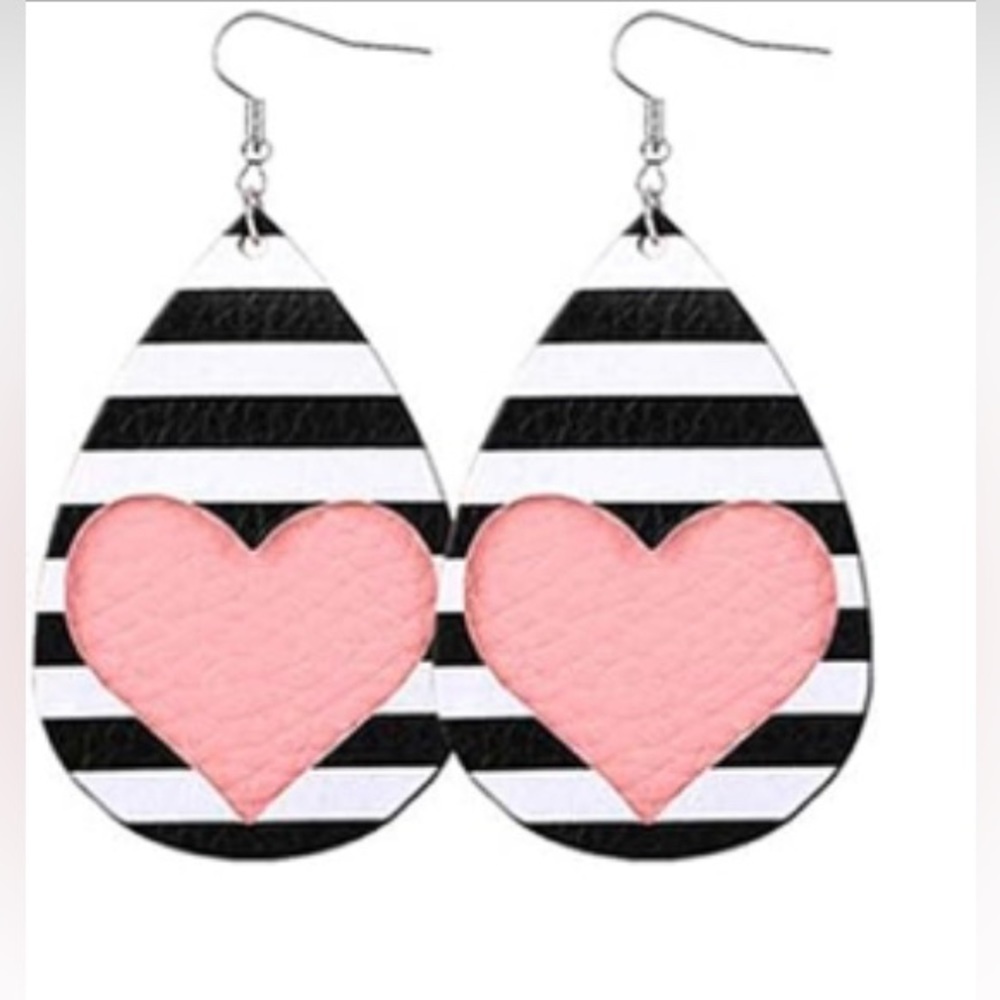 Heart Leather Earrings